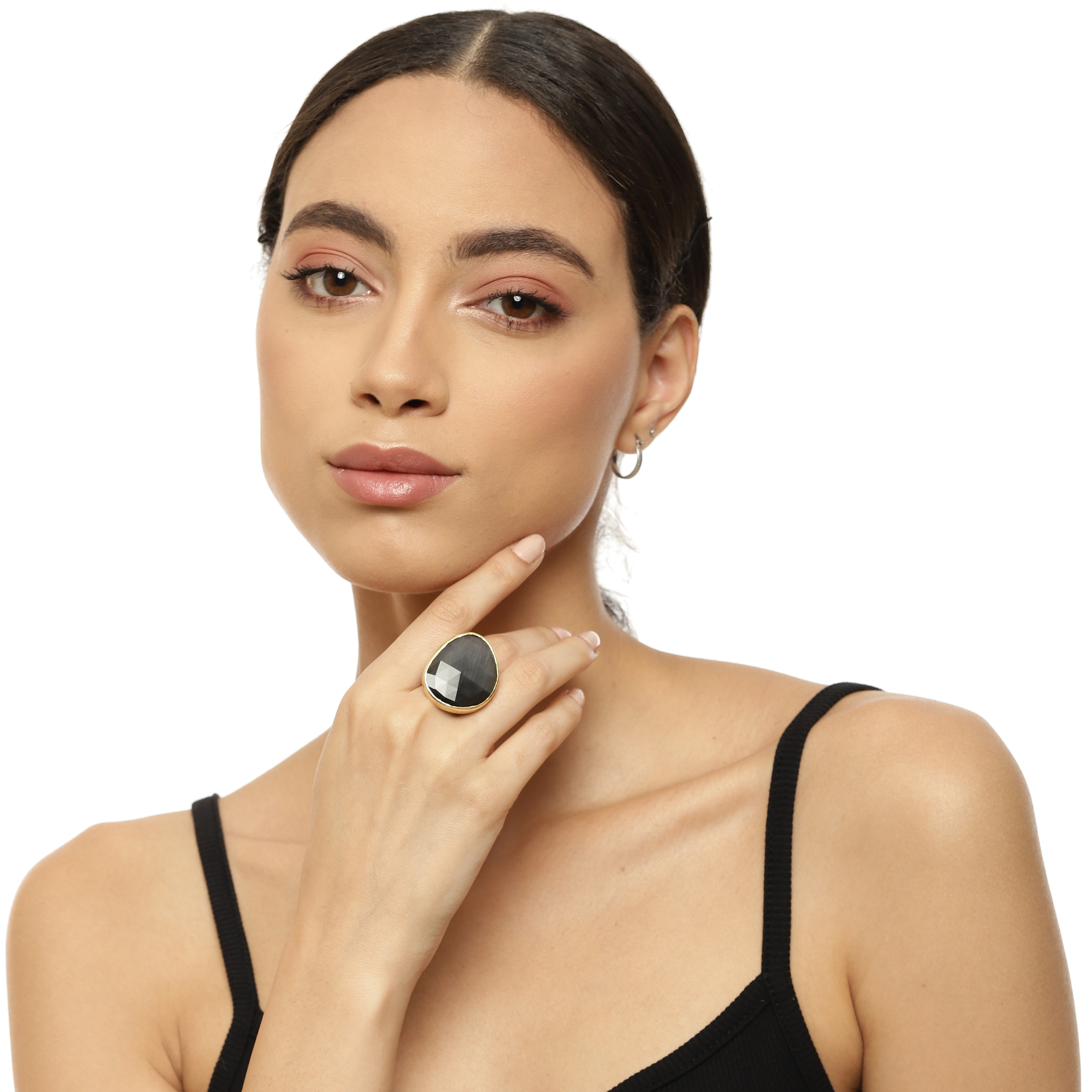 Mauve Drop Ring